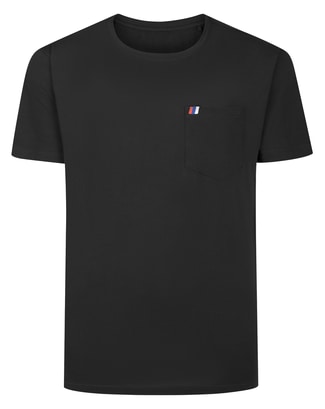 Bigdude Embroidered Pocket T-Shirt Black Tall